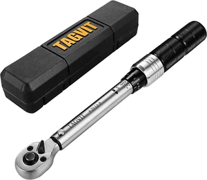 Llave dinamométrica de clic de accionamiento de 1/4 de pulgada, ajuste de doble dirección de 4-20 lb ft/5,4-27,2 Nm - Imagen 1 de 12