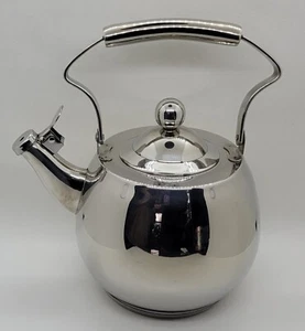 Well Equipped Kitchen 18/10 Stainless Steel Stove Top Tea Kettle Teapot, 8 Cup - Picture 1 of 7