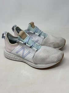 New Balance Women's Fresh Foam Cruzv1 White Cloud Pink Shoes WCRZRWP Size 8.5 D - Picture 1 of 8