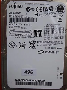 80 GB Fujitsu MHW2080BH | PN: CA06820-B128 | 2007-02 #496 - Imagen 1 de 1