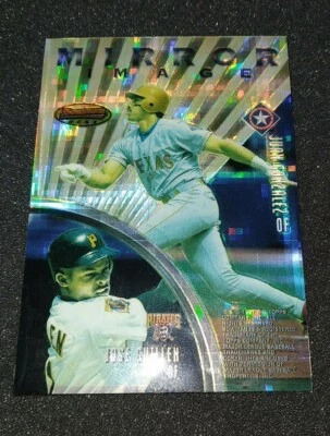 1997 BOWMAN BEST MIRROR IMAGE ATOMIC REFRACTOR JUAN GONZALEZ GARY SHEFFIELD #MI6 - Image 1 of 3