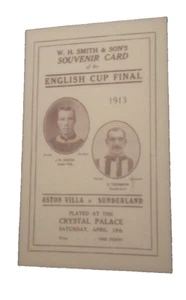 1913 FA CUP FINAL - WH SMITH EDITION - ASTON VILLA V SUNDERLAND - REPLICA COPY - Picture 1 of 1