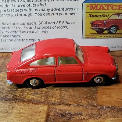 LESNEY VW VOLKSWAGEN 1600 TL Matchbox Series # 67 A - 1/64 ROJO 1967-1969 CASI NUEVO Foto 1 de 4