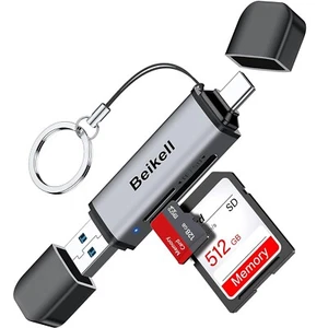 SD Card Reader, Beikell USB C Reader 3.0 Memory Adapter... - Picture 1 of 8