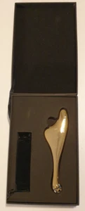 HUNTER Aura Facial Sculpting Tool Gua Sha-Style Massage 24k Gold-Plated with Box - Picture 1 of 7