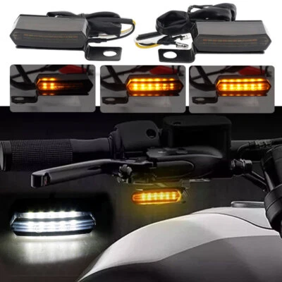 Luz de manillar fluida de señales de giro secuenciales LED para motocicleta Suzuki 8 mm Foto 1 de 4