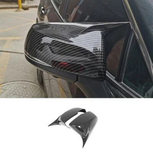 For Toyota Highlander RAV4 2019-2022 Carbon Look Side Rearview Horn Mirror Cover - Picture 1 of 5