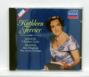 KATHLEEN FERRIER - MAHLER & BRAHMS lieder DECCA CD full silver NM - Imagen 1 de 2
