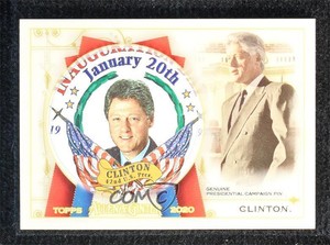 2020 Topps Allen & Ginter's Presidential Pin Relics /25 Bill Clinton #FPR-BC