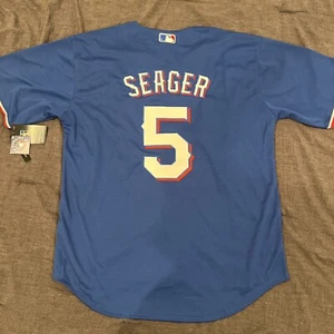 Corey Seager Texas Rangers Blue Jersey Men’s Large - Picture 1 of 6