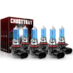 For Chevy Silverado 1500 2500 HD 2003-2005 06 Halogen Headlights+Fog Light Bulbs - Picture 1 of 12