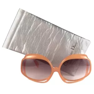 NEW VINTAGE CHRISTIAN DIOR 2026 30 TANGERINE OPTYL SUNGLASSES GERMANY - Picture 1 of 6