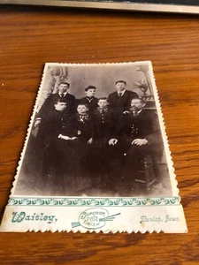 John W Gravit And Family DeWittville New York Chautauqua Kabinettfoto 1891 - Bild 1 von 2