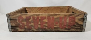 Vintage 7-UP Wood Crate Original 2-sided Fresh Up on inside Jonesboro, Ark - Picture 1 of 8