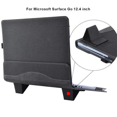 Custodia cover laptop per Microsoft Surface laptop go 12,4 pollici pelle PU supporto borsa - Immagine 1 di 4