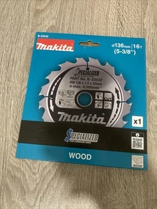 MAKITA B-33532 Specialized for Wood 136mm x 20mm x 16T - Picture 1 of 2