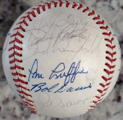 1977 Padres Team Signed Baseball Dave Winfield Al Dark 19 Autos JSA Auction LOA - Image 1 of 4