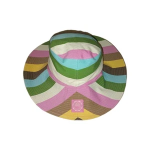Cappello da sole donna Joule righe pastello spiaggia estate ombreggiatura multicolore vacanza crociera - Foto 1 di 12