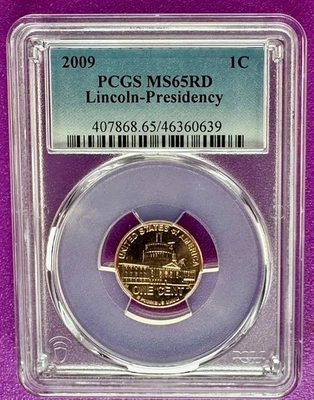 2009 1c Lincoln Presidency Cent  PCGS MS65RD (639) - Image 1 of 2