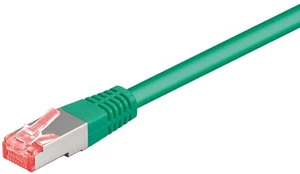 10x CAT 6 Netzwerkkabel S/FTP; CAT 6-0050 S/FTP PIMF GRÜN 0.50m PL - Photo 1/1