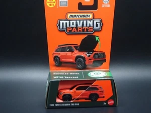 2025 MATCHBOX MOVING PARTS 2024 TOYOTA SEQUOIA TRD PRO SUV OPENING HOOD CASE H - Picture 1 of 8