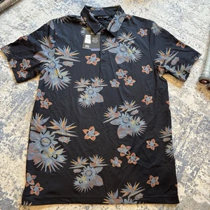 Men’s Travis Mathew Size Medium Golf Flower Polo Shirt - Picture 1 of 4