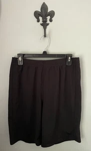 Lands’ End Shorts Youth XL 18 20 Black Elastic Waist Pull On Shorts w/ Tie Waist - Picture 1 of 4