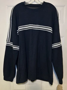 Vintage Extreme Gear Long Sleeve Shirt Mens XL Blue Stripe Grunge Comfort Y2K - Picture 1 of 11