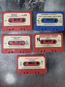 Vintage Walt Disney Geschichtenerzähler 5 Kassetten Menge 5 Geschichten & Lieder keine Bücher - Bild 1 von 5