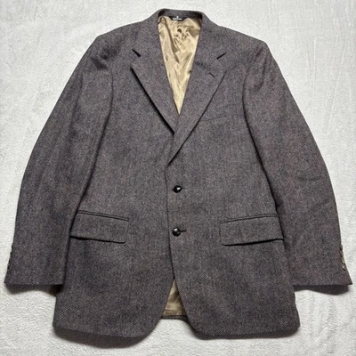 VTG Polo University Club Ralph Lauren Blazer Mens 42 Wool Tweed USA Academia - Image 1 of 4