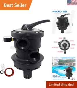 Multi Port Valve Glass Rubber 1.5 Inch 7-Position Water Control for Sand Filter - Picture 1 of 9