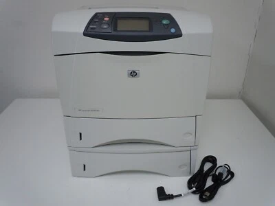 Q5409A HP LASERJET 4350DTN PRINTER w/New USB 2.0 Cable, New Power Cord +Warranty - Image 1 of 3