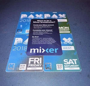 2018 PAX West Passes (All 4 Days + Rare Mixer Promotional Pass) - Picture 1 of 12