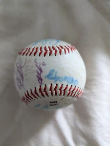 2008 BROOKLYN CYCLONES METS SIGNED BALL IKE DAVIS SCHWINDEN CECILIANI CAMPBELL - Picture 1 of 6