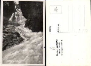 651679,Foto Ak Bad Gastein mittlerer Wasserfall Stempel pub Heribert Schwab Wien - Bild 1 von 1