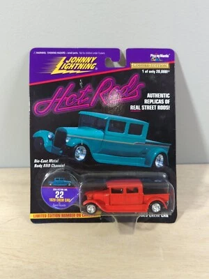 Johnny Lightning Hot Rods Collector No. 22 1929 doble cabina rojo fundido a presión 1:64 Foto 1 de 2