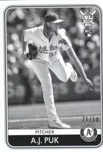 2020 Topps Big League Baseball Black and White Parallel Cards - Picture 1 of 9