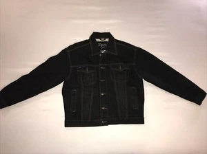 ZBK Apparel Giacca Denim Nera Fodera Sherpa Uomo TG M - Foto 1 di 18
