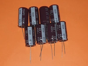 8x Elko 68µF / 450V 105°C 18x32mm 68uF RM 7,5mm - Picture 1 of 3