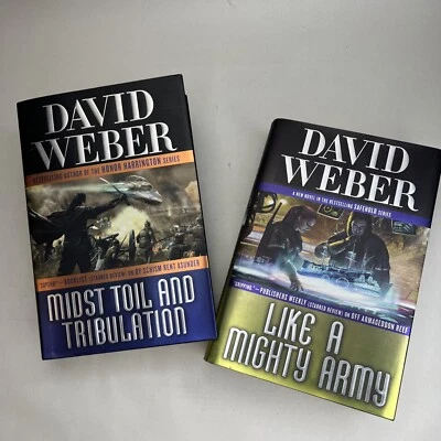 David Weber 2 Books Safeholder Like a Mighty Army, Midst Toil & Tribulation - Image 1 of 4