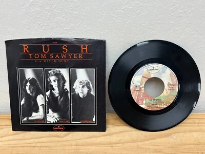 RUSH Tom Sawyer / Witch Hunt 7" 45 rpm Mercury 1981 w/ Picture Sleeve (#76109) - Image 1 of 4