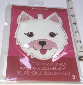 American Girl Coconut Westie Dog Coin Purse Sealed Package Girls NEW - Picture 1 of 5