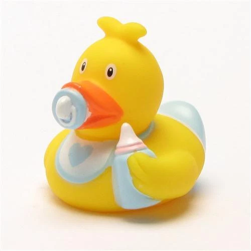 LILALU Badeente Baby Junge mini Quietscheentchen Quietscheente Gummiente Plastikente