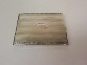 ELGIN American Sterling Silver Art Deco Cigarette Case, Monogram - Picture 1 of 10