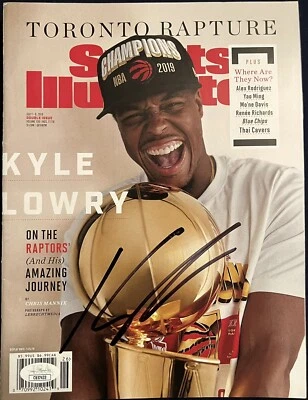 2019 July Sports Illustrated Kyle Lowry Signed Autograph Magazine COA JSA - Image 1 of 2