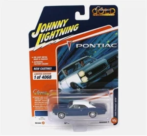 1966 PONTIAC GTO BARRIER BLUE 1/64 DIECAST BY JOHNNY LIGHTNING JLCG031-A-5 - Picture 1 of 1