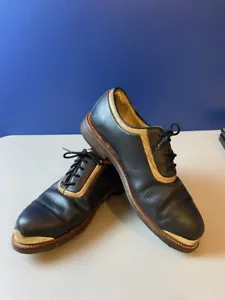 FootJoy Classic By Vecci Size 9.5M Golf Shoes Fore LTD Collection Black/Brown - Picture 1 of 6