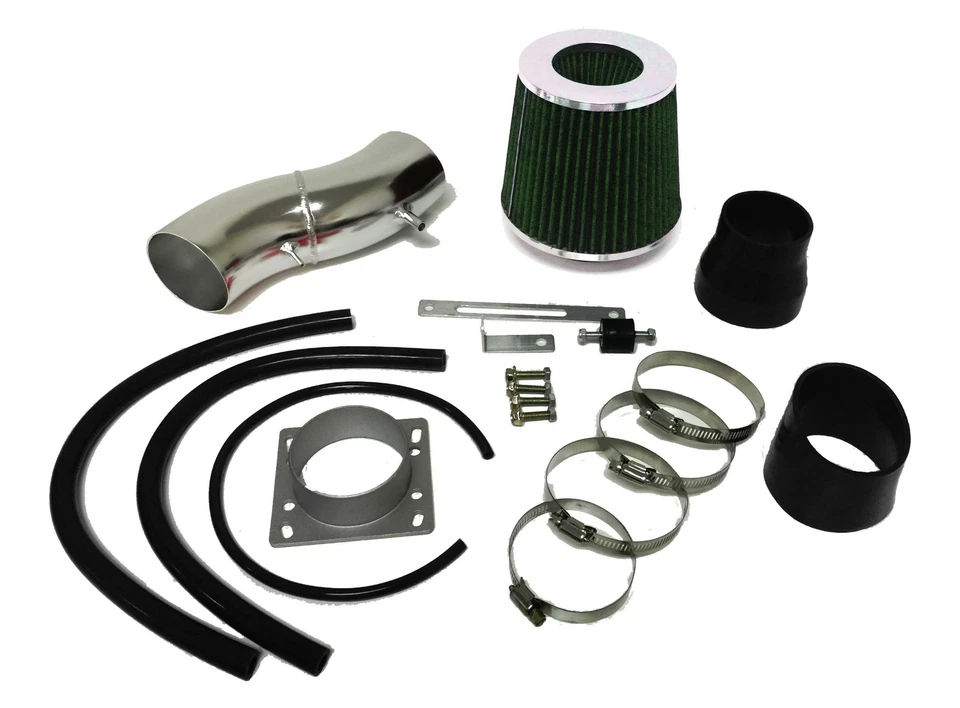 Kit de sistema de admisión de aire negro verde para Nissan Sentra 1991-1999 1,6 L L4 + filtro Foto 1 de 1
