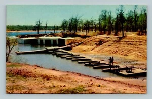 Cartolina d'epoca c1952: Willow Springs Resort Camping Lake Texoma Gordonville TX - Foto 1 di 2