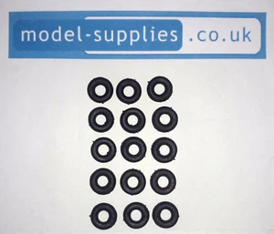 Corgi Black Treaded Reproduction Tyres for Corgi 233 Heinkel Bubble Car - Picture 1 of 6